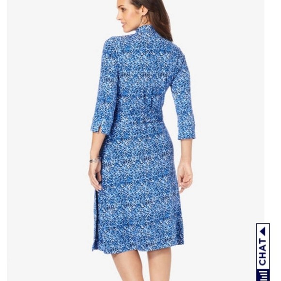 𝅺Catherines faux wrap‎ belted dress plus size 0X - Picture 2 of 8